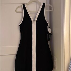 Abercrombie & Fitch Black dress with white trim